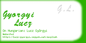 gyorgyi lucz business card